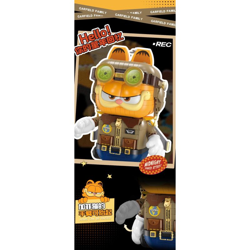 FEMIBOX S44054 44054 GARFIELD PHI CÔNG bộ đồ chơi xếp lắp ráp ghép mô hình Movie & Game Phim Và Trò Chơi 901 khối