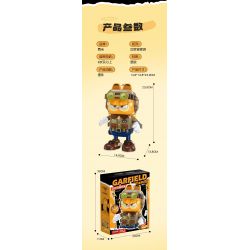 FEMIBOX S44054 44054 GARFIELD PHI CÔNG bộ đồ chơi xếp lắp ráp ghép mô hình Movie & Game Phim Và Trò Chơi 901 khối
