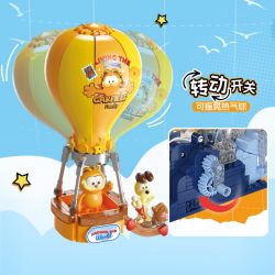 FEMIBOX S44074 44074 GIA ĐÌNH GARFIELD DU LỊCH VÒNG QUANH THẾ GIỚI KHINH KHÍ CẦU TUYỆT VỜI bộ đồ chơi xếp lắp ráp ghép mô hình Movie & Game GARFIELD FAMILY FANCY HOT AIR BALLOON Phim Và Trò Chơi 432 khối