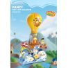 FEMIBOX S44074 44074 GIA ĐÌNH GARFIELD DU LỊCH VÒNG QUANH THẾ GIỚI KHINH KHÍ CẦU TUYỆT VỜI bộ đồ chơi xếp lắp ráp ghép mô hình Movie & Game GARFIELD FAMILY FANCY HOT AIR BALLOON Phim Và Trò Chơi 432 khối