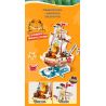FEMIBOX S44074 44074 GIA ĐÌNH GARFIELD DU LỊCH VÒNG QUANH THẾ GIỚI KHINH KHÍ CẦU TUYỆT VỜI bộ đồ chơi xếp lắp ráp ghép mô hình Movie & Game GARFIELD FAMILY FANCY HOT AIR BALLOON Phim Và Trò Chơi 432 khối