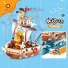 FEMIBOX S44075 44075 GIA ĐÌNH GARFIELD DU LỊCH THẾ GIỚI THUYỀN BUỒM bộ đồ chơi xếp lắp ráp ghép mô hình Movie & Game GARFIELD FAMILY SEAGOING VESSEL Phim Và Trò Chơi 466 khối