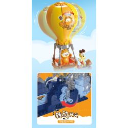 FEMIBOX S44075 44075 GIA ĐÌNH GARFIELD DU LỊCH THẾ GIỚI THUYỀN BUỒM bộ đồ chơi xếp lắp ráp ghép mô hình Movie & Game GARFIELD FAMILY SEAGOING VESSEL Phim Và Trò Chơi 466 khối