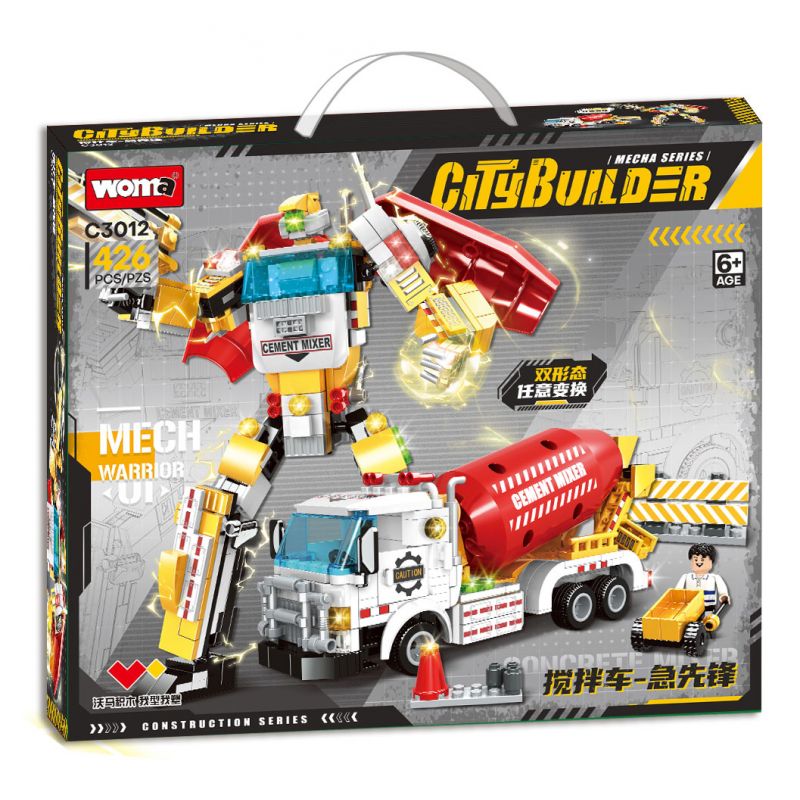 WOMA C3012 3012 XE TRỘN PIONEER bộ đồ chơi xếp lắp ráp ghép mô hình CITY BUILDER 426 khối