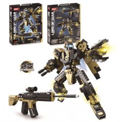 WOMA C4009 4009 LORD OF WAR SÚNG M416 BIẾN THÀNH MECHA bộ đồ chơi xếp lắp ráp ghép mô hình Military Army Quân Sự Bộ Đội 435 khối
