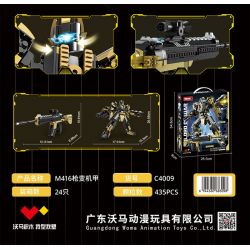 WOMA C4009 4009 LORD OF WAR SÚNG M416 BIẾN THÀNH MECHA bộ đồ chơi xếp lắp ráp ghép mô hình Military Army Quân Sự Bộ Đội 435 khối
