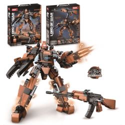 WOMA C4010 4010 LORD OF WAR SÚNG AK47 BIẾN THÀNH MECHA bộ đồ chơi xếp lắp ráp ghép mô hình Military Army Quân Sự Bộ Đội 435 khối