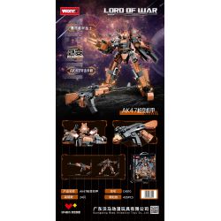 WOMA C4010 4010 LORD OF WAR SÚNG AK47 BIẾN THÀNH MECHA bộ đồ chơi xếp lắp ráp ghép mô hình Military Army Quân Sự Bộ Đội 435 khối