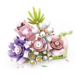 WOMA C2000 2000 CHUYỆN HOA TRANH 4 KIỂU SÂN CÀNH bộ đồ chơi xếp lắp ráp ghép mô hình Arts & Crafts 656 khối