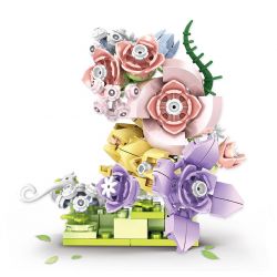 WOMA C2000 2000 CHUYỆN HOA TRANH 4 KIỂU SÂN CÀNH bộ đồ chơi xếp lắp ráp ghép mô hình Arts & Crafts 656 khối