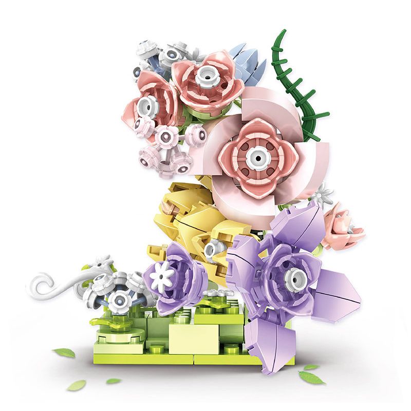 WOMA C2000 2000 CHUYỆN HOA TRANH 4 KIỂU SÂN CÀNH bộ đồ chơi xếp lắp ráp ghép mô hình Arts & Crafts 656 khối