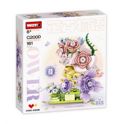 WOMA C2000 2000 CHUYỆN HOA TRANH 4 KIỂU SÂN CÀNH bộ đồ chơi xếp lắp ráp ghép mô hình Arts & Crafts 656 khối