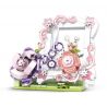WOMA C2000 2000 CHUYỆN HOA TRANH 4 KIỂU SÂN CÀNH bộ đồ chơi xếp lắp ráp ghép mô hình Arts & Crafts 656 khối