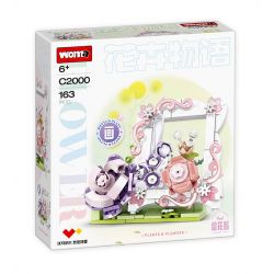 WOMA C2000 2000 CHUYỆN HOA TRANH 4 KIỂU SÂN CÀNH bộ đồ chơi xếp lắp ráp ghép mô hình Arts & Crafts 656 khối
