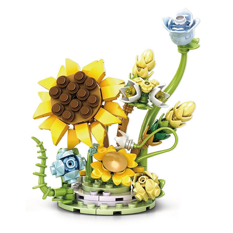 WOMA C2001 2001 TRUYỆN HOA HUIYINYUE 4 MẪU BƯỚM MỘNG SAY BÓNG bộ đồ chơi xếp lắp ráp ghép mô hình Arts & Crafts 656 khối