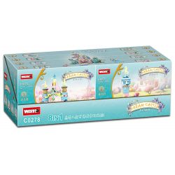 WOMA C0278 0278 LÂU ĐÀI MỘNG MƠ 8 TRONG 1 bộ đồ chơi xếp lắp ráp ghép mô hình DREAM CASTLE 666 khối