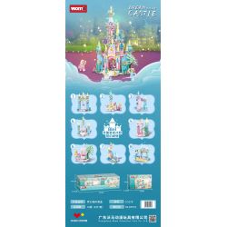 WOMA C0278 0278 LÂU ĐÀI MỘNG MƠ 8 TRONG 1 bộ đồ chơi xếp lắp ráp ghép mô hình DREAM CASTLE 666 khối