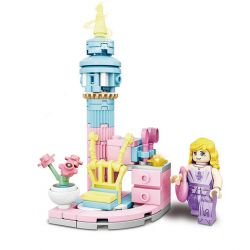 WOMA C0278 0278 LÂU ĐÀI MỘNG MƠ 8 TRONG 1 bộ đồ chơi xếp lắp ráp ghép mô hình DREAM CASTLE 666 khối