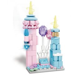 WOMA C0278 0278 LÂU ĐÀI MỘNG MƠ 8 TRONG 1 bộ đồ chơi xếp lắp ráp ghép mô hình DREAM CASTLE 666 khối