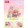 WOMA C2003 2003 BÓNG HOA bộ đồ chơi xếp lắp ráp ghép mô hình Arts & Crafts 332 khối