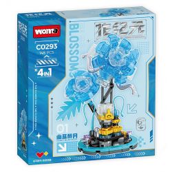 WOMA C0293 0293 HOA KỶ NGUYÊN 4 MẪU bộ đồ chơi xếp lắp ráp ghép mô hình Arts & Crafts 594 khối