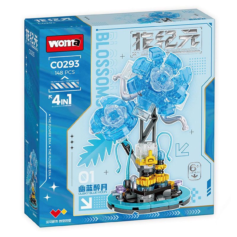 WOMA C0293 0293 HOA KỶ NGUYÊN 4 MẪU bộ đồ chơi xếp lắp ráp ghép mô hình Arts & Crafts 594 khối