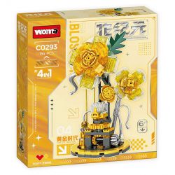 WOMA C0293 0293 HOA KỶ NGUYÊN 4 MẪU bộ đồ chơi xếp lắp ráp ghép mô hình Arts & Crafts 594 khối