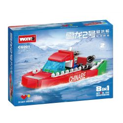 WOMA C6001 6001 TÀU PHÁ BĂNG RỒNG TUYẾT 2 bộ đồ chơi xếp lắp ráp ghép mô hình Arts & Crafts 536 khối
