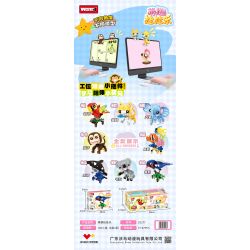 WOMA C0277 0277 8 LOẠI ĐỒ CHƠI TREO DỄ THƯƠNG bộ đồ chơi xếp lắp ráp ghép mô hình Creator Sáng Tạo 655 khối