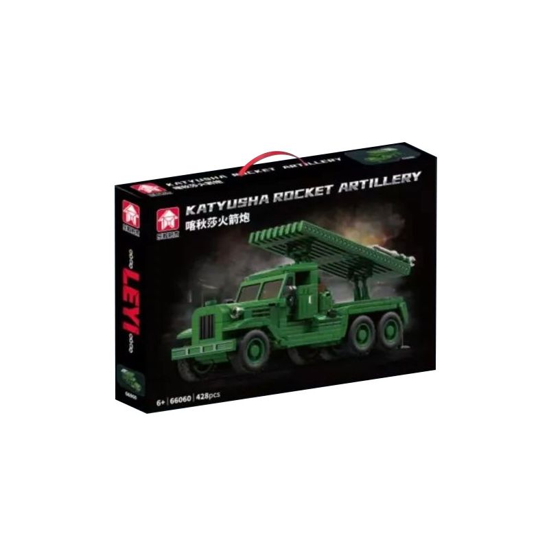 Lego Le Yi 66060 Katyusha Rocket Artillery Xếp hình lắp ráp ghép mô hình bệ phóng tên lửa Katyusha