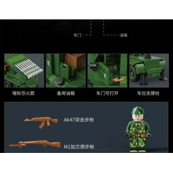 LE YI 66060 BỆ PHÓNG TÊN LỬA KATYUSHA bộ đồ chơi xếp lắp ráp ghép mô hình Military Army KATYUSHA ROCKET ARTILLERY Quân Sự Bộ Đội 428 khối