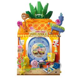 AREA-X AB0054 0054 CỬA SỔ ƯỚC MƠ CỦA SPONGEBOB SQUAREPANTS NHỮNG NGÀY NGHỈ LƯỜI BIẾNG bộ đồ chơi xếp lắp ráp ghép mô hình Movie & Game FANTASTIC WINDOW SILL RELAXING HOLIDAY Phim Và Trò Chơi