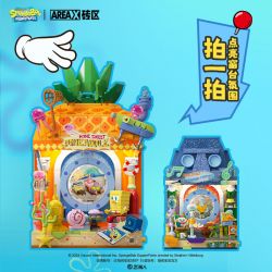 AREA-X AB0054 0054 CỬA SỔ ƯỚC MƠ CỦA SPONGEBOB SQUAREPANTS NHỮNG NGÀY NGHỈ LƯỜI BIẾNG bộ đồ chơi xếp lắp ráp ghép mô hình Movie & Game FANTASTIC WINDOW SILL RELAXING HOLIDAY Phim Và Trò Chơi