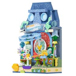 AREA-X AB0055 0055 CỬA SỔ ƯỚC MƠ CỦA SPONGEBOB SQUAREPANTS THỜI GIAN TRONG bộ đồ chơi xếp lắp ráp ghép mô hình Movie & Game FANTASTIC WINDOW SILL PAINTING TIME Phim Và Trò Chơi