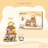 LOZ 7201 THẦY CÀO BÁNH TAIYAKI NHỎ bộ đồ chơi xếp lắp ráp ghép mô hình 858 khối