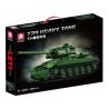 LE YI 66051 XE TĂNG HẠNG NẶNG T34 bộ đồ chơi xếp lắp ráp ghép mô hình Military Army T34 HEAVY TANK Quân Sự Bộ Đội 1006 khối
