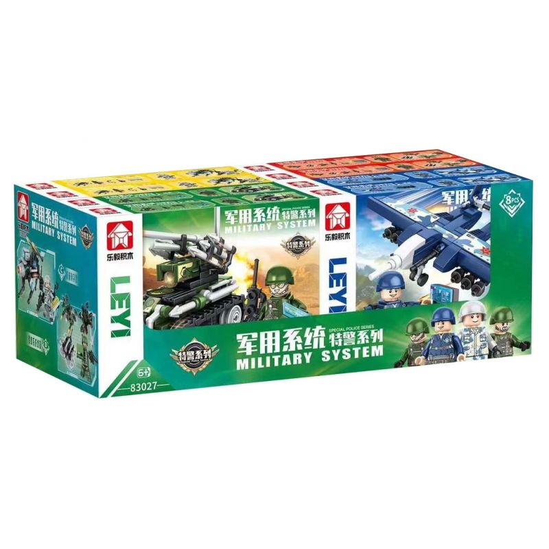 Lego Le Yi 83027 Xếp hình lắp ráp ghép mô hình Hệ thống quân sự SWAT series 4 mẫu