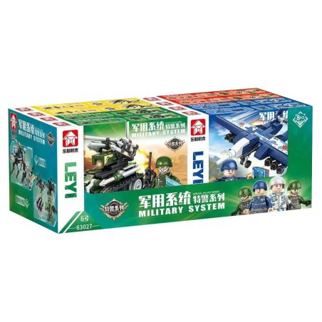LE YI 83027 HỆ THỐNG QUÂN SỰ SWAT SERIES 4 MẪU bộ đồ chơi xếp lắp ráp ghép mô hình Military Army Quân Sự Bộ Đội 646 khối
