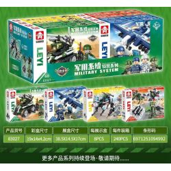 LE YI 83027 HỆ THỐNG QUÂN SỰ SWAT SERIES 4 MẪU bộ đồ chơi xếp lắp ráp ghép mô hình Military Army Quân Sự Bộ Đội 646 khối