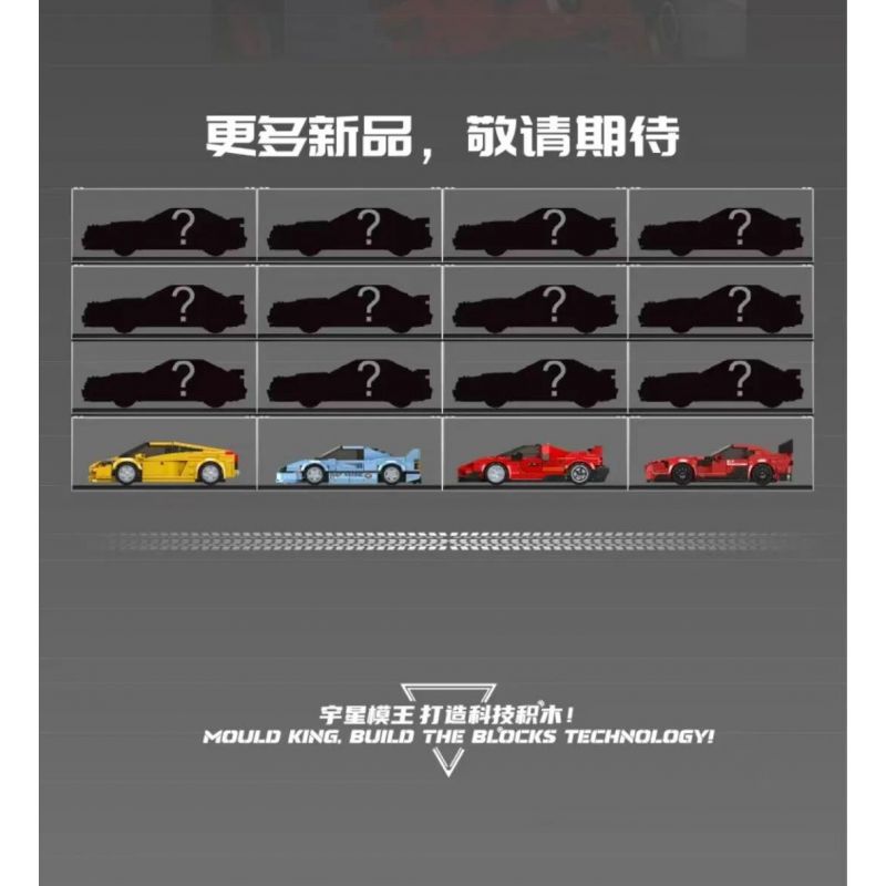 MouldKing 27078 Mould King 27078 MẪU XE THỂ THAO Ý TƯỞNG F4T LM bộ đồ chơi xếp lắp ráp ghép mô hình Speed Champions Racing Cars Đua Xe Công Thức 424 khối
