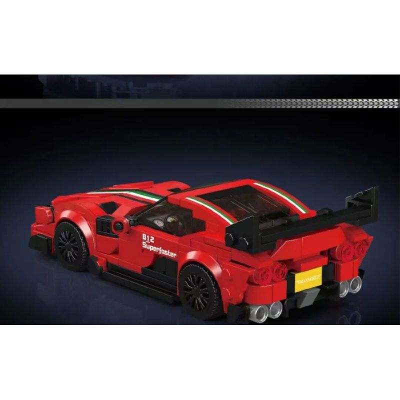 MouldKing 27079 Mould King 27079 XE THỂ THAO F812 MAISHA RUI bộ đồ chơi xếp lắp ráp ghép mô hình Speed Champions Racing Cars Đua Xe Công Thức 449 khối