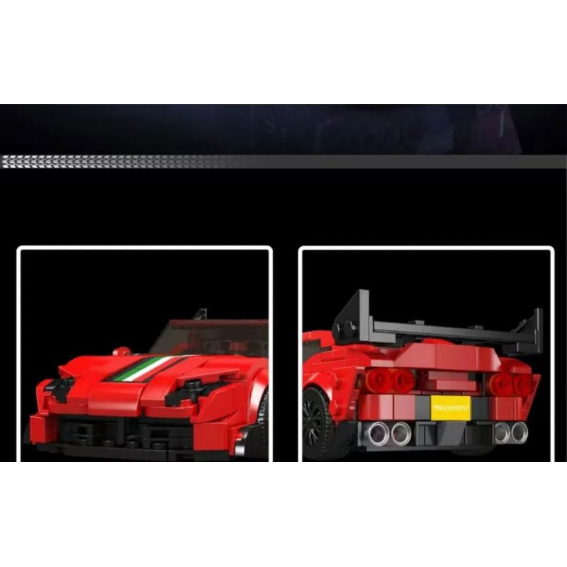 MouldKing 27079 Mould King 27079 XE THỂ THAO F812 MAISHA RUI bộ đồ chơi xếp lắp ráp ghép mô hình Speed Champions Racing Cars Đua Xe Công Thức 449 khối