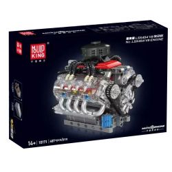 MouldKing 10171 Mould King 10171 ĐỘNG CƠ CHEVROLET LSX454 V8 bộ đồ chơi xếp lắp ráp ghép mô hình Technic LSX454 V8 ENGINE Kỹ Thuật Công Nghệ Cao Mô Hình Phương Tiện 487 khối