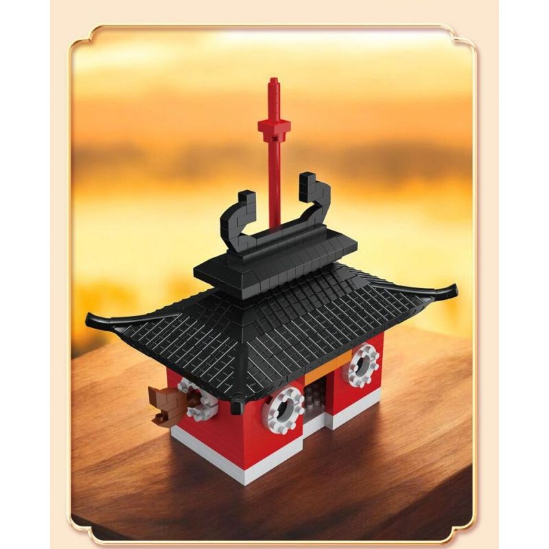 FIGHT FOR THE FUTURE M2120 2120 XU HƯỚNG QUỐC GIA ĐẠI THÁNH TỰ bộ đồ chơi xếp lắp ráp ghép mô hình