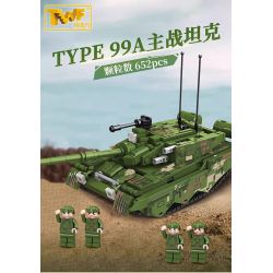 TWELFTH TWF892-D-1 892-D-1 XE TĂNG KIỂU 99A bộ đồ chơi xếp lắp ráp ghép mô hình Military Army Quân Sự Bộ Đội 652 khối