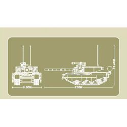 TWELFTH TWF892-D-1 892-D-1 XE TĂNG KIỂU 99A bộ đồ chơi xếp lắp ráp ghép mô hình Military Army Quân Sự Bộ Đội 652 khối