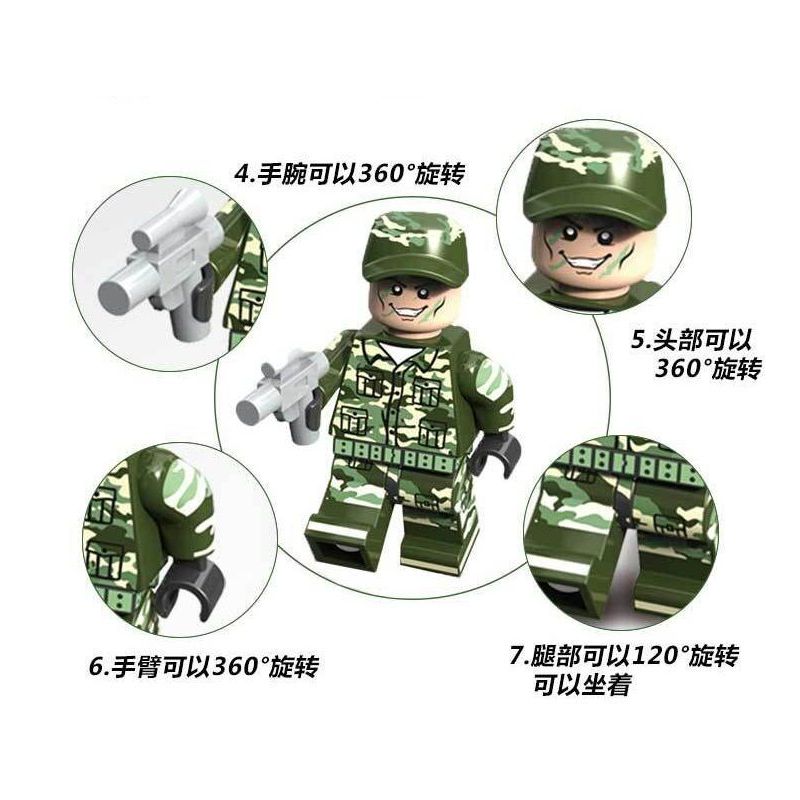 JIESTAR 23061 TÂM HỒN QUÂN NHÂN MÁU CHIẾN bộ đồ chơi xếp lắp ráp ghép mô hình Military Army Quân Sự Bộ Đội 598 khối