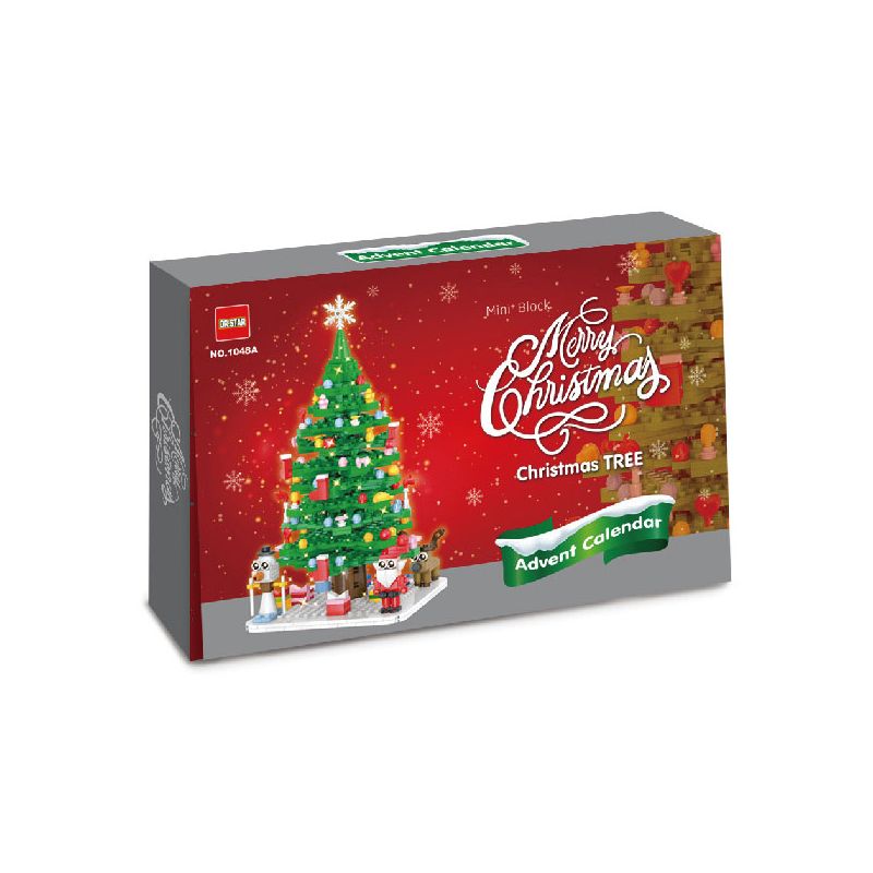 DOCTOR STAR 1048A ĐẾM NGƯỢC CÂY THÔNG GIÁNG SINH bộ đồ chơi xếp lắp ráp ghép mô hình Creator Sáng Tạo