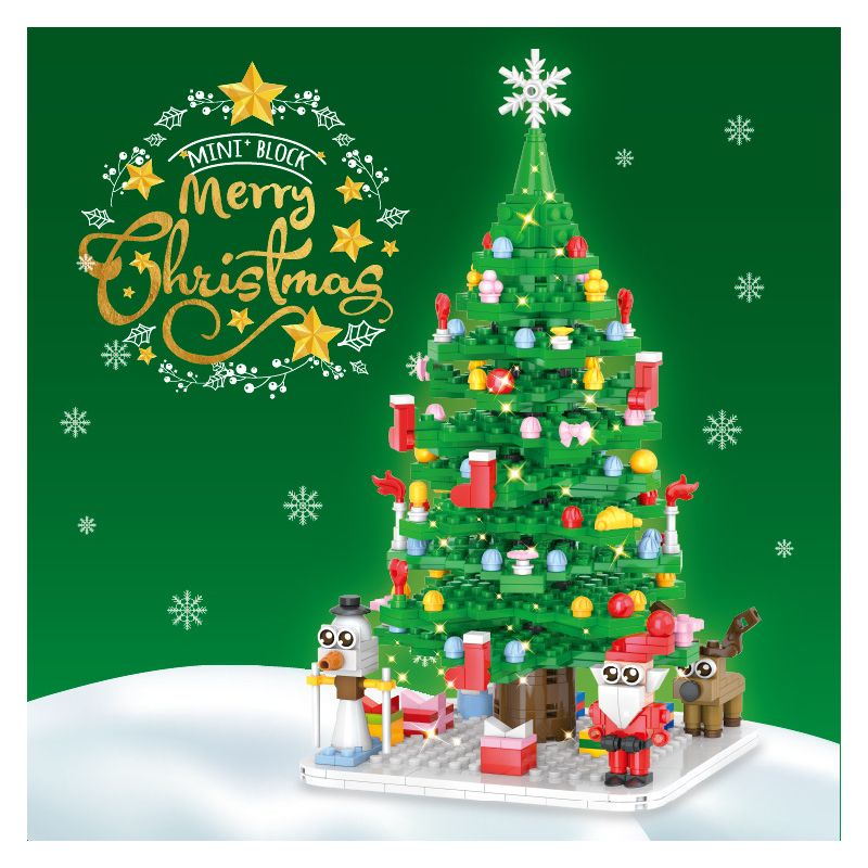 DOCTOR STAR 1048A ĐẾM NGƯỢC CÂY THÔNG GIÁNG SINH bộ đồ chơi xếp lắp ráp ghép mô hình Creator Sáng Tạo