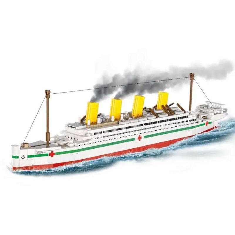 Lego COBI 1681 HMHS Britannic Xếp hình lắp ráp ghép mô hình Tàu bệnh viện Hải quân Hoàng gia Britannic